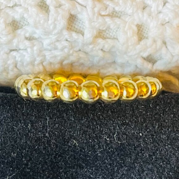 Mejuri Metallic Sphere Ring 18K Gold Vermeil over 925 Silver Size 6 - Picture 1 of 5